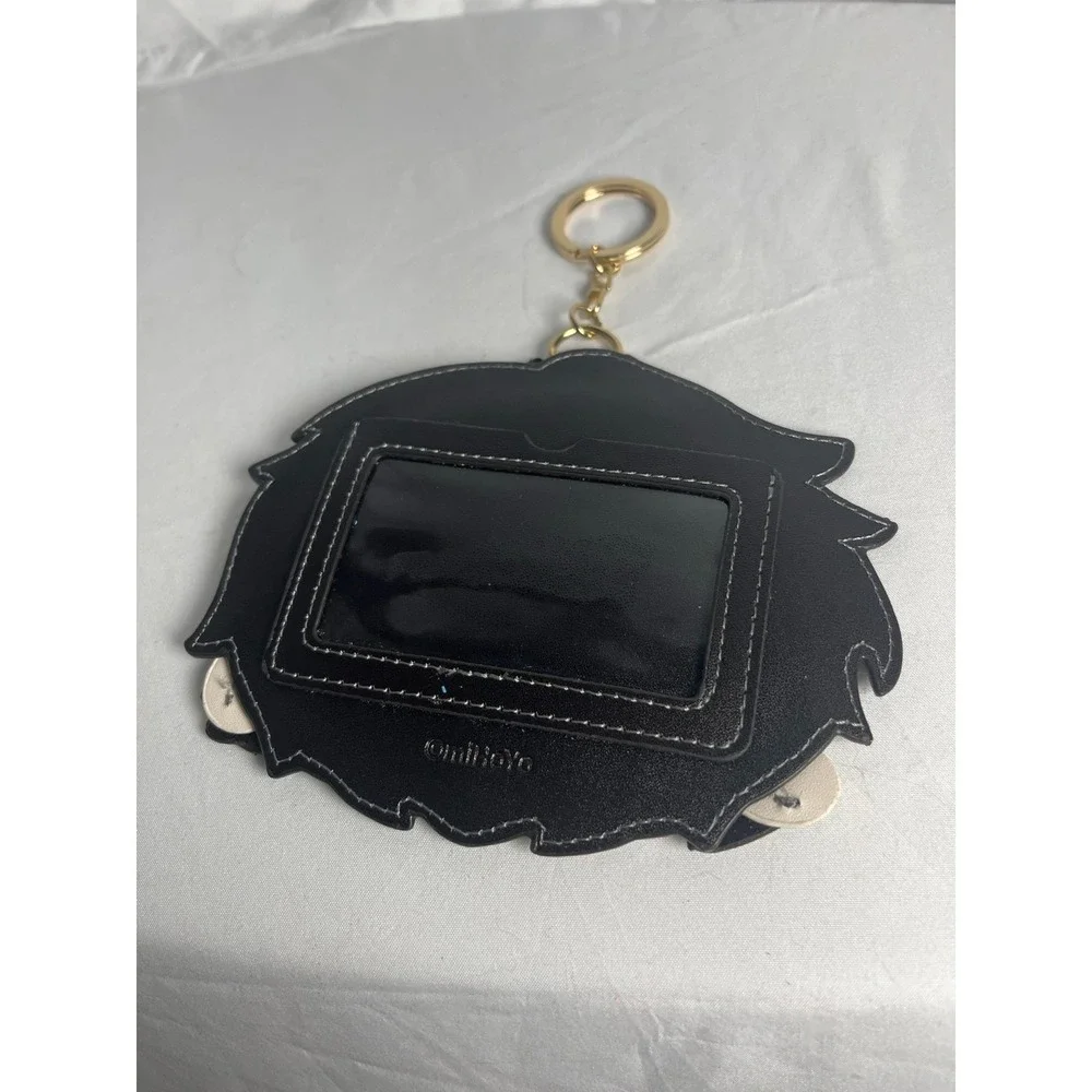 Omibobo Anime Character ID‎ Badge Holder Keychain Faux Leather Charm